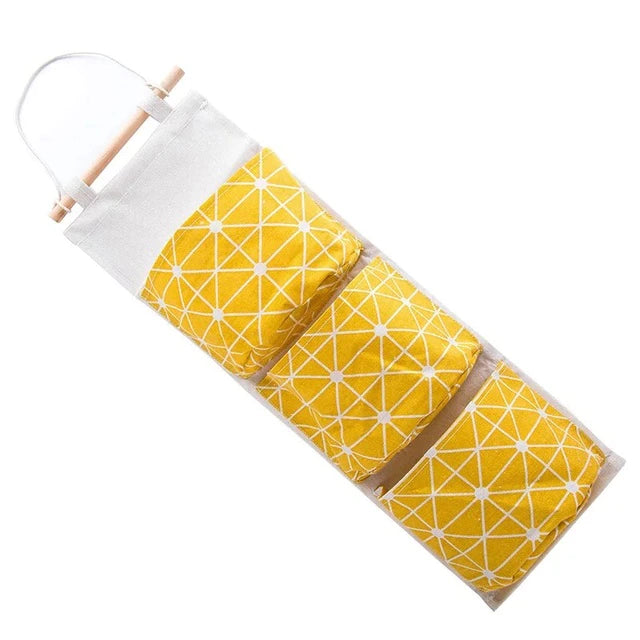 3 Pocket Wall Mounted Storage Bag