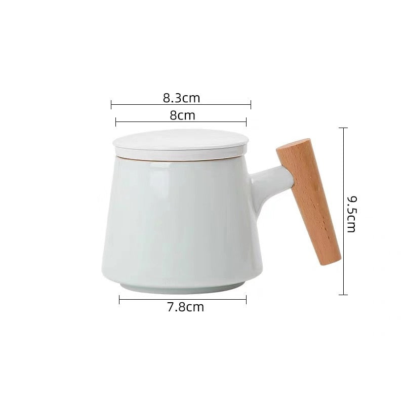 White Tea Infuser Mug Set