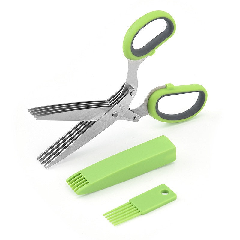 Green and grey Herb scissors