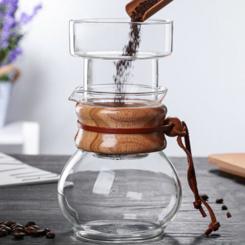 cold brew ice dripper coffee pot being used