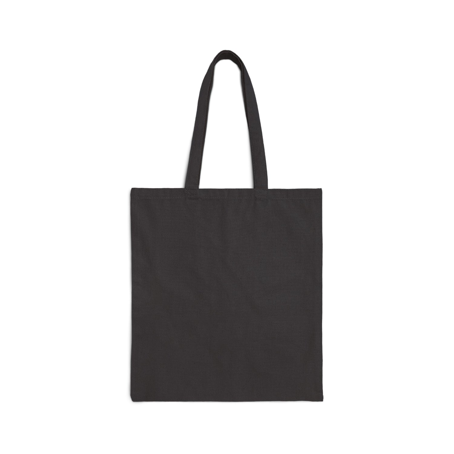 Back view of black Green Pattern Bauhaus Canvas Tote Bag