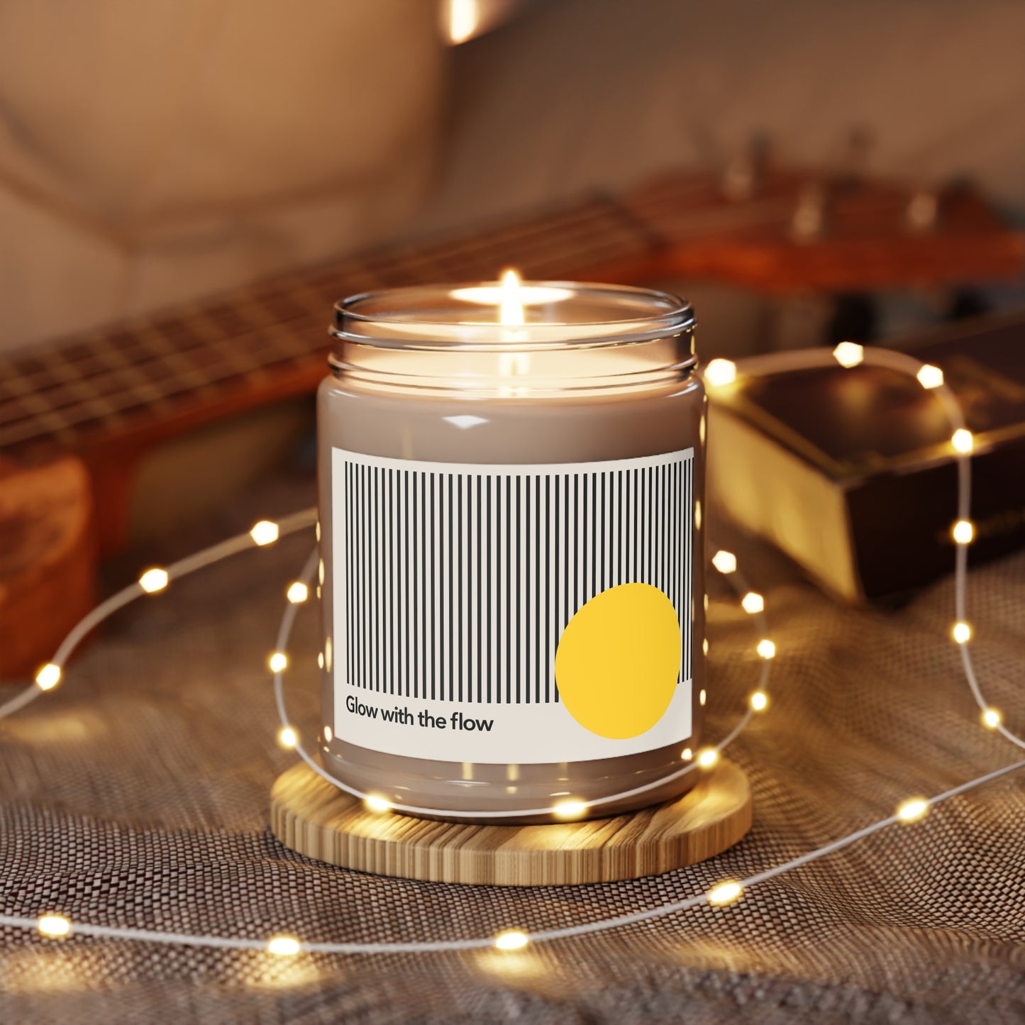 Glow with the Flow Bauhaus-inspired scented candle