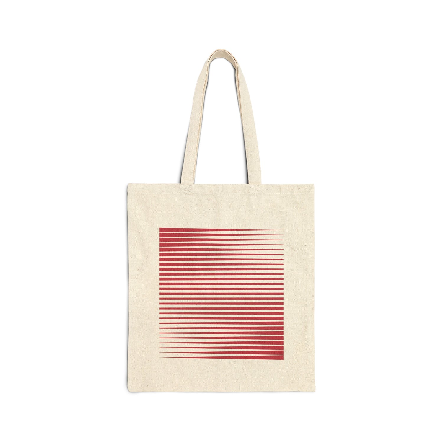 Front view of Red Line Bauhaus Canvas Tote Bag