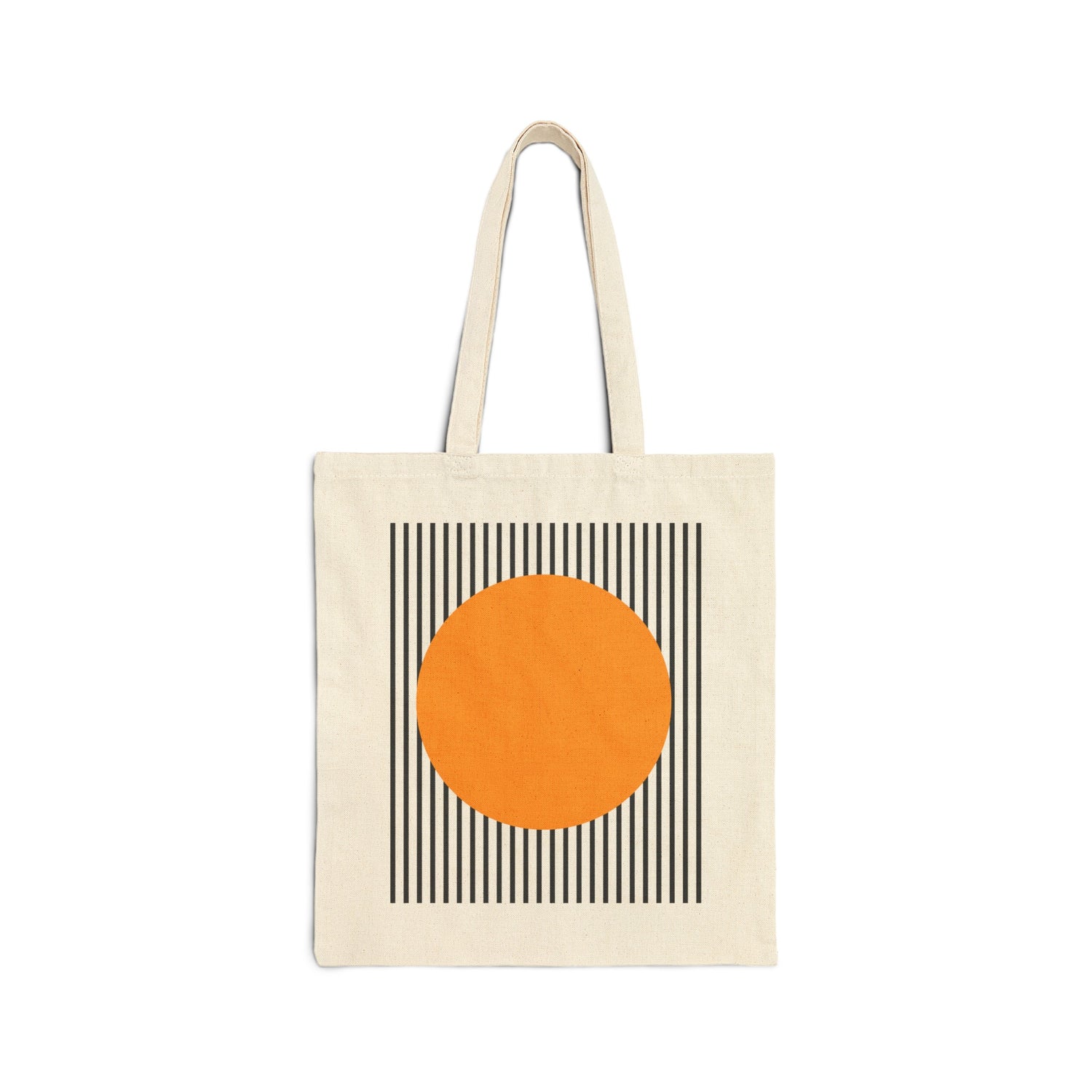 Yellow Circle Canvas Tote Bag