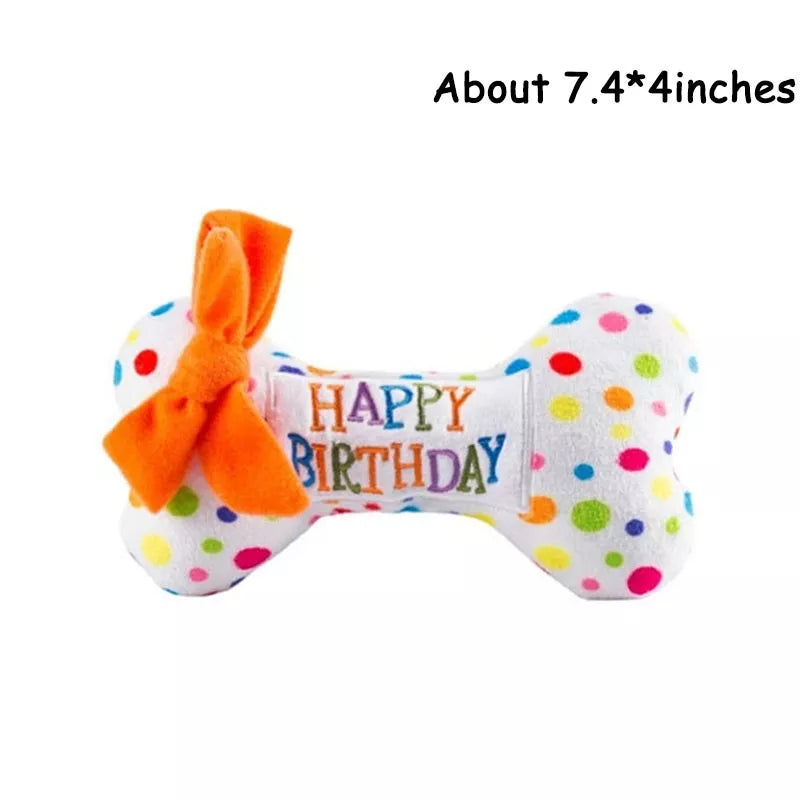 Birthday Dog Soft Toys - bone