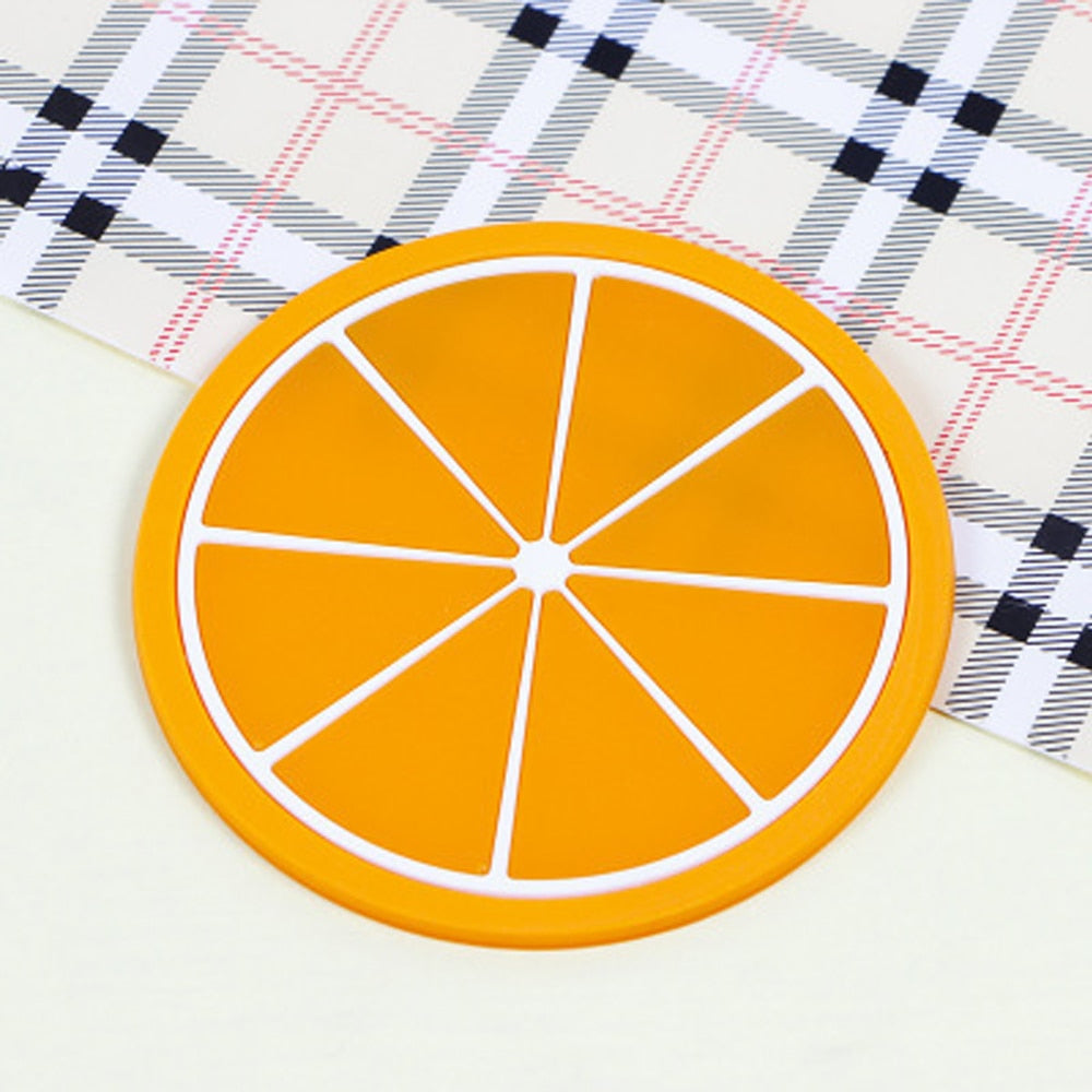 Fruit Shaped Silicone Coasters