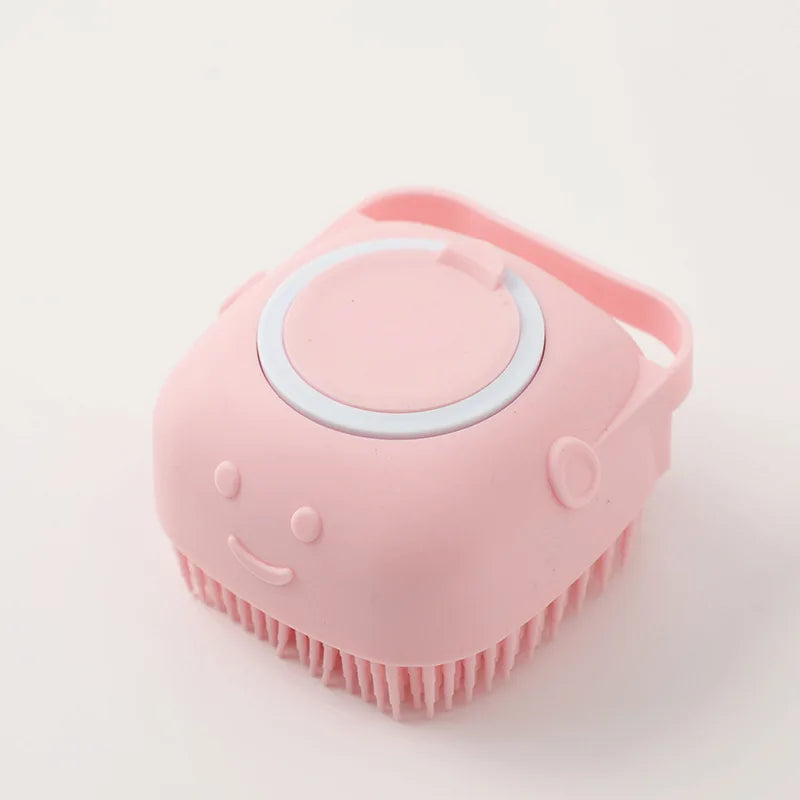 Pink Pet Bath Brush