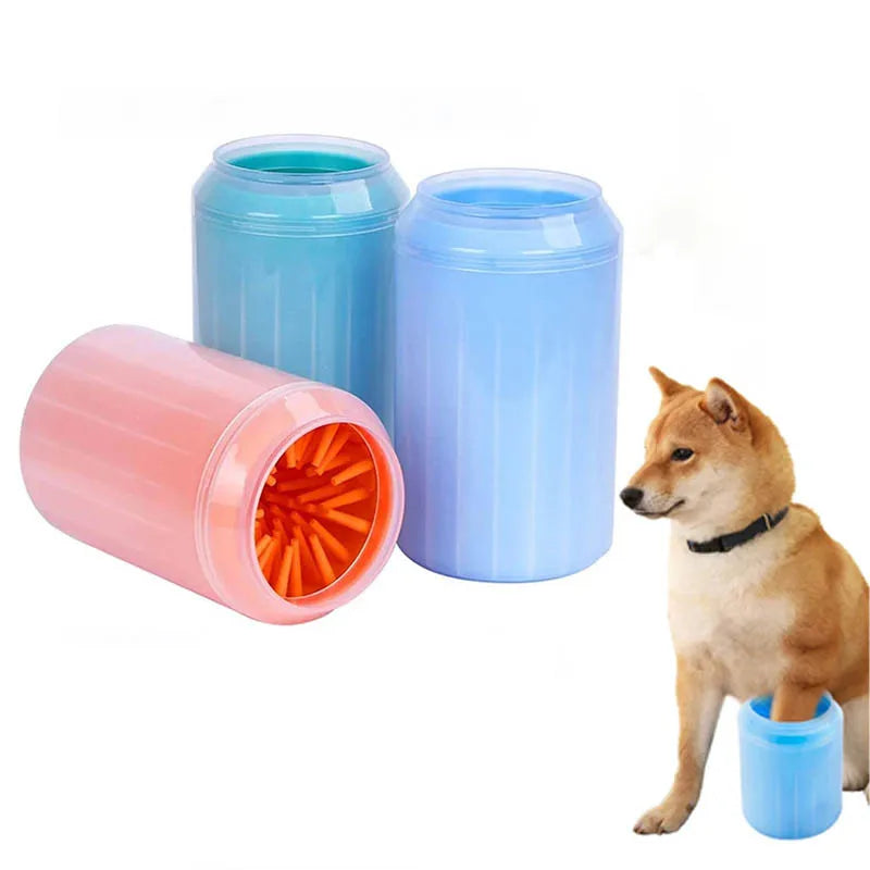 Multiple pet paw cleaners