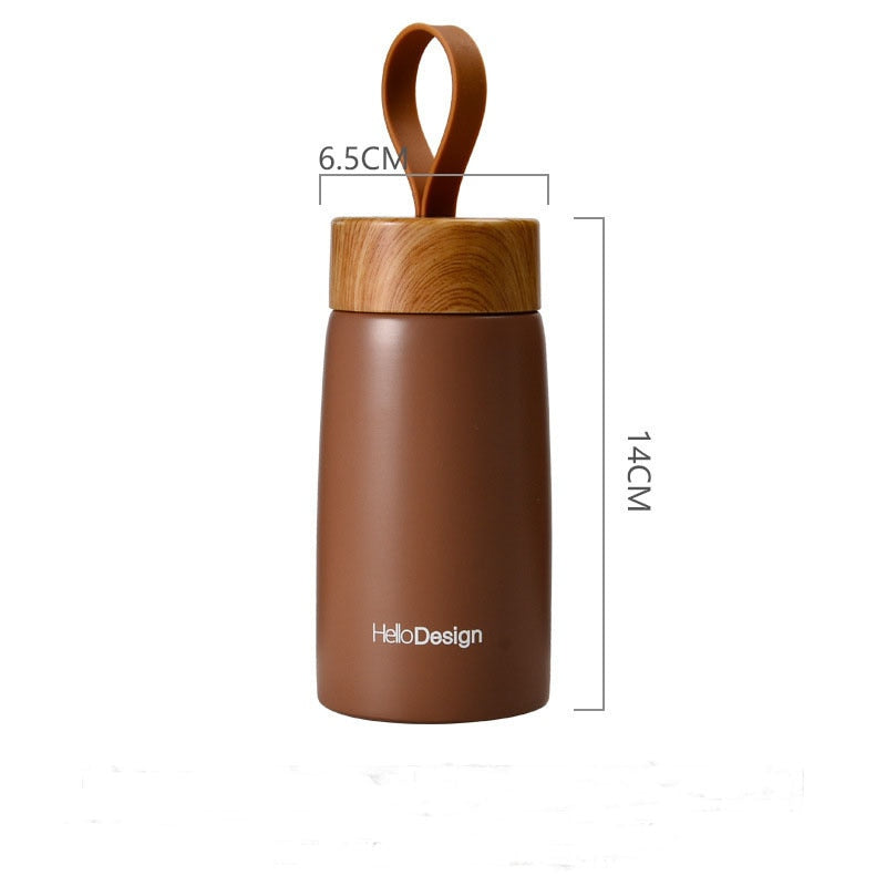 Brown Stainless Steel Coffee Mug