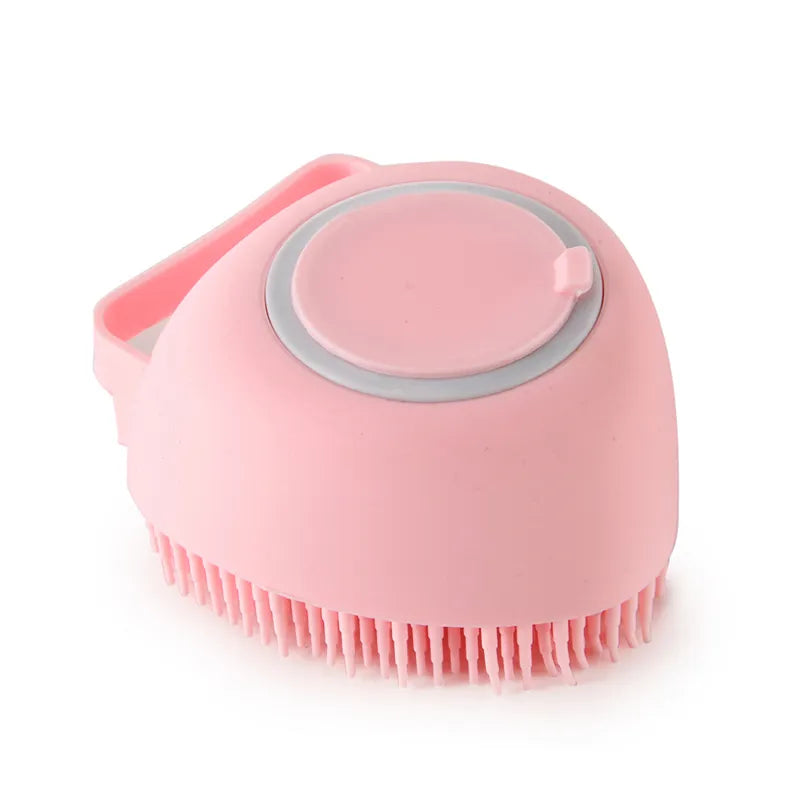 Pink heart shaped Pet Bath Brush