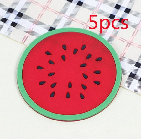 Fruit Shaped Silicone Coasters