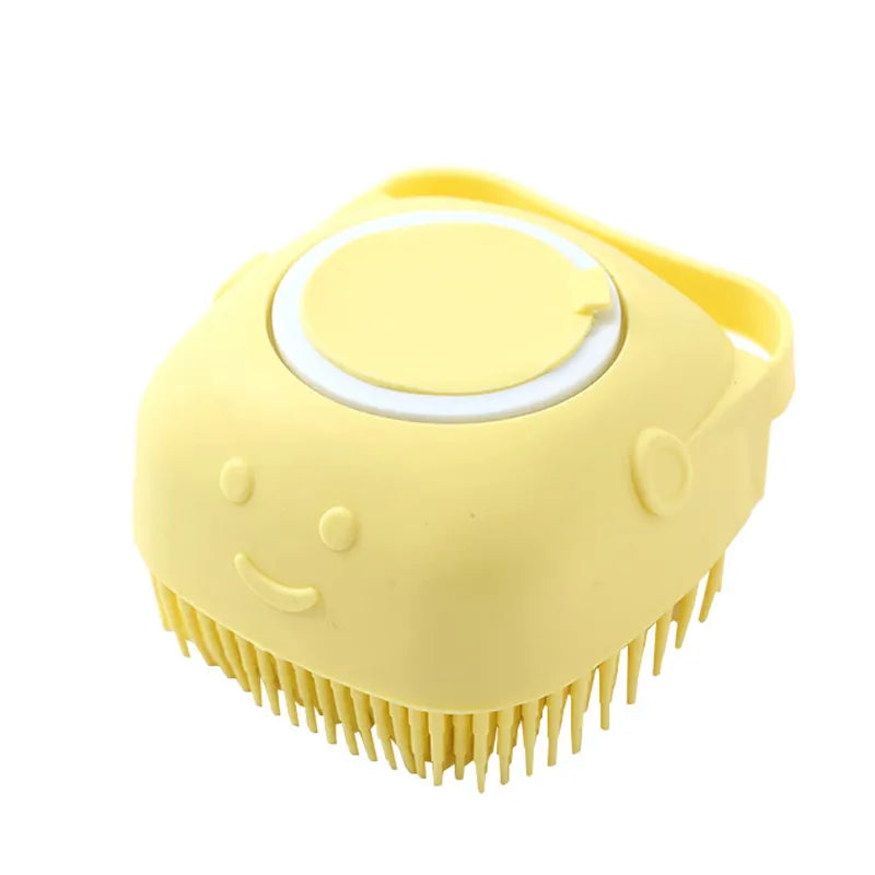 Yellow Pet Bath Brush