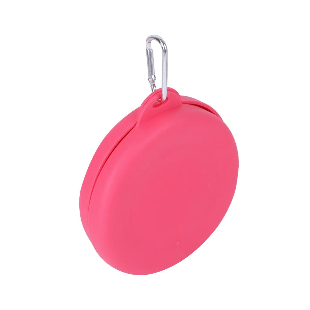 Pink Portable Pet Bowl