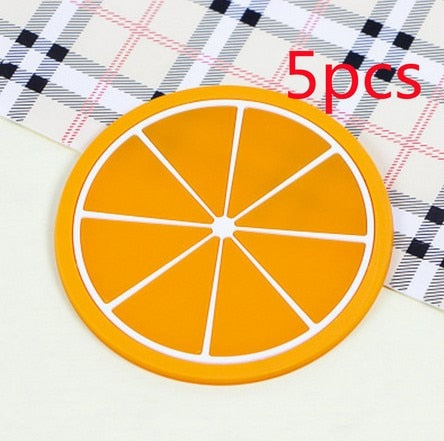 Fruit Shaped Silicone Coasters