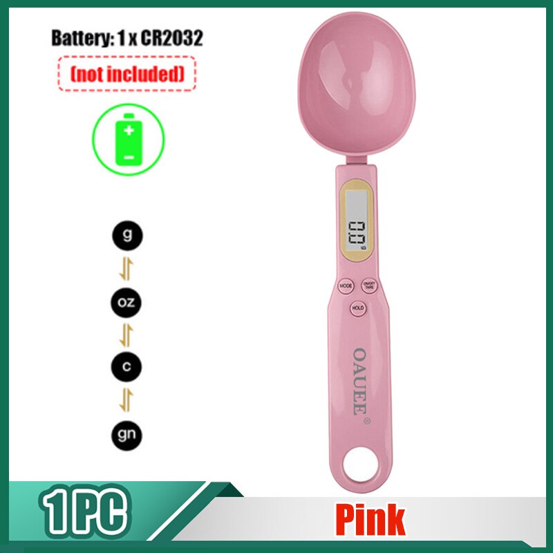 Pink digital measuring spoon 