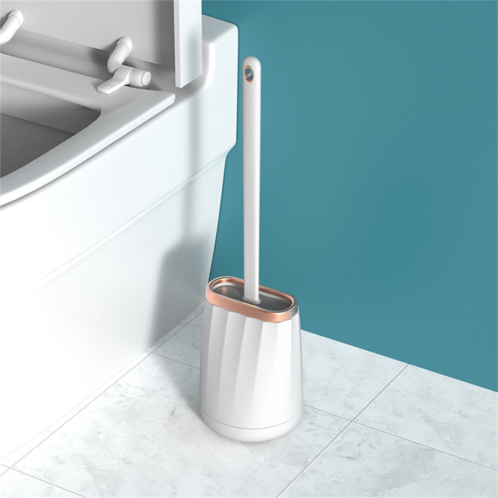 White Toilet Brush