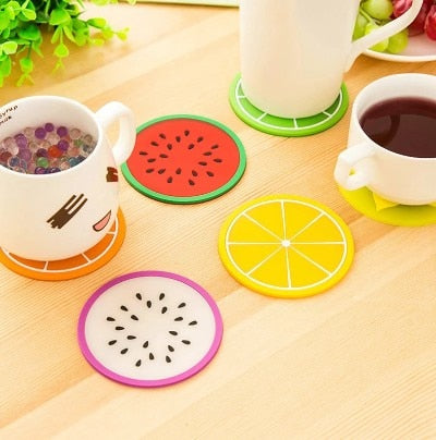 Fruit Shaped Silicone Coasters