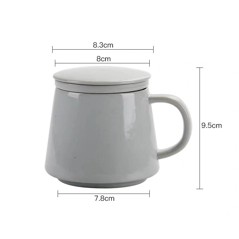 Grey Tea Infuser Mug Set 