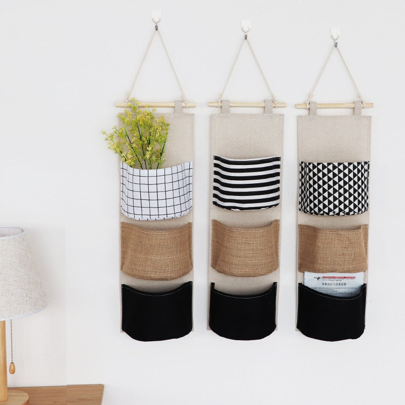 Three Hanging Storage Bags