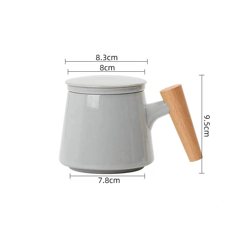 Grey Tea Infuser Mug Set 