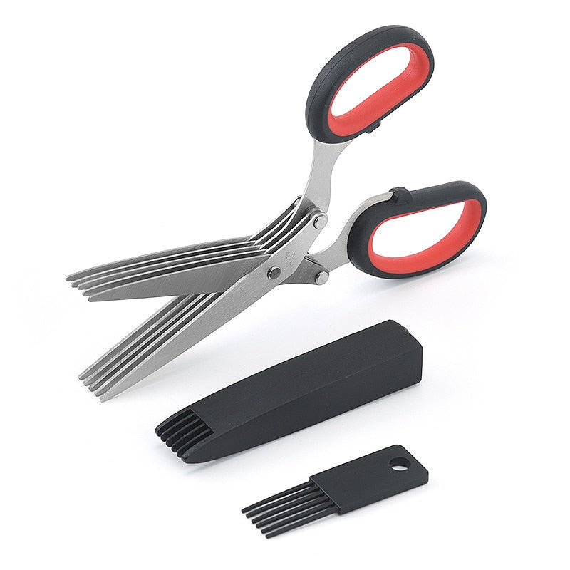 Black and red Herb scissors 