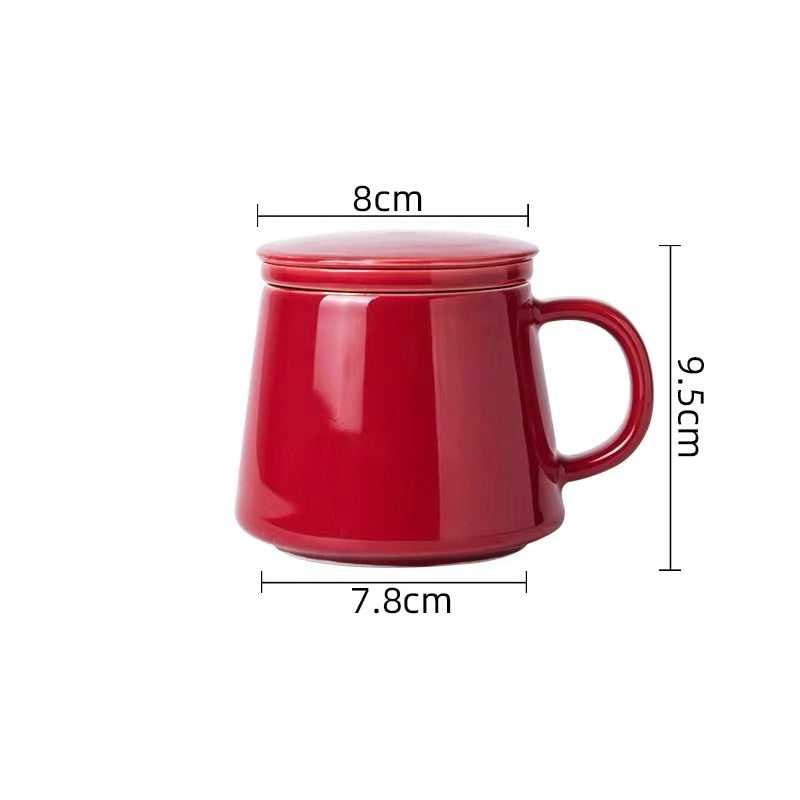 Red Tea Infuser Mug Set 