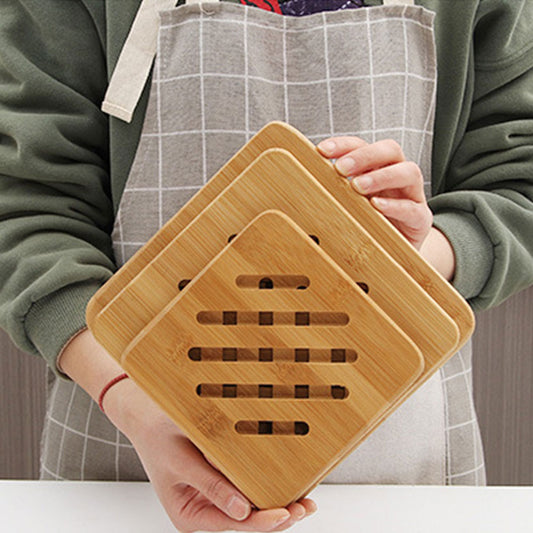 Multiple Non-Slip Heat Resistant Bamboo Dish Mat