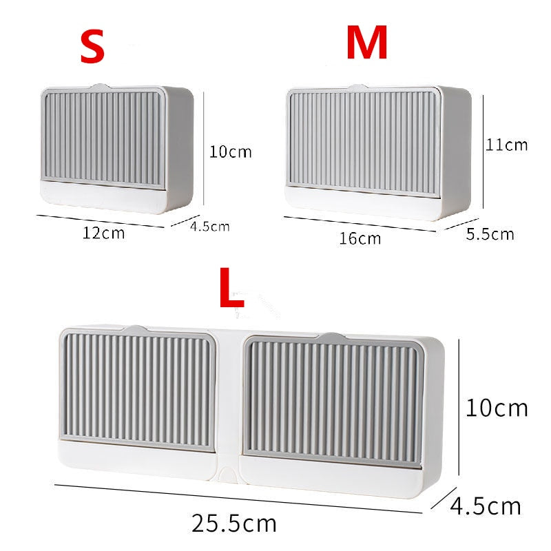 Dimensions of the different sized soap boxes