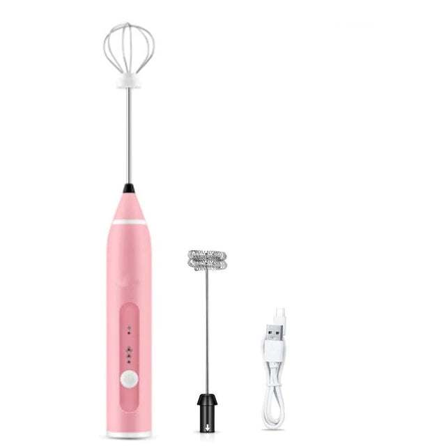 Pink Rechargeable Electric Whisk