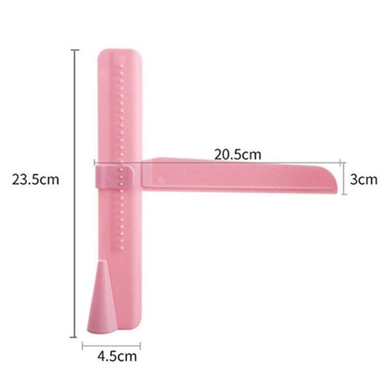 Pink adjustable cake scraper 