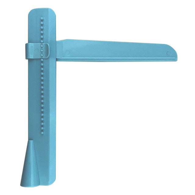 Blue adjustable cake scraper 