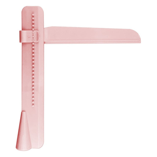 Pink adjustable cake scraper