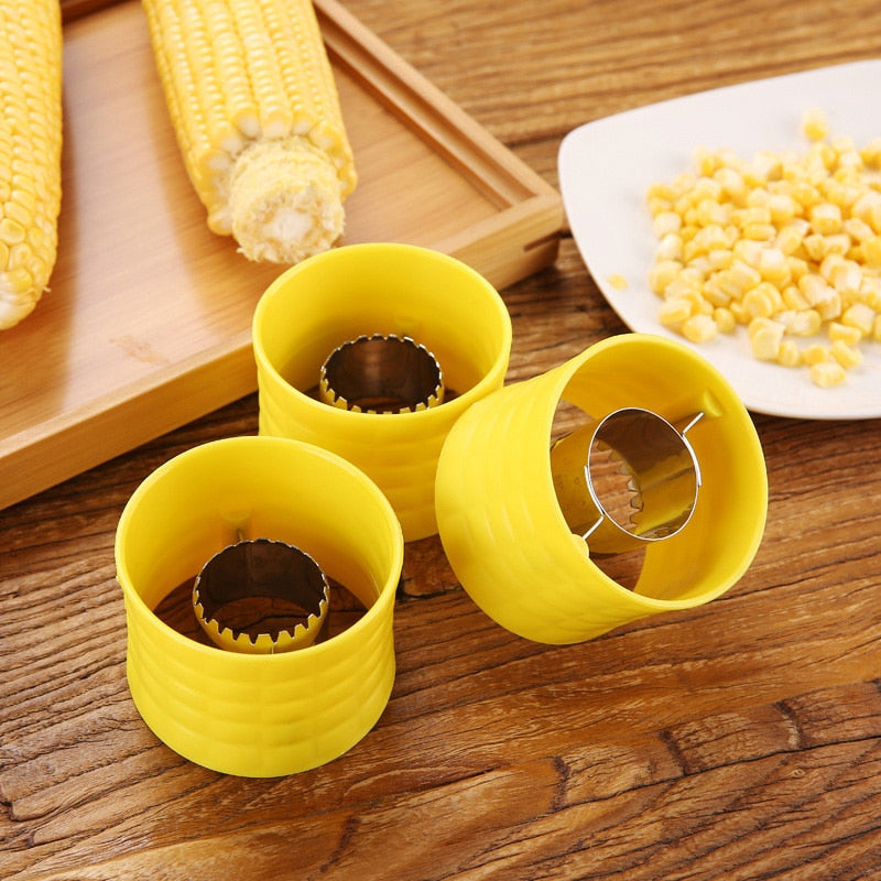 Three corn peelers