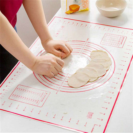 Red silicone baking mat