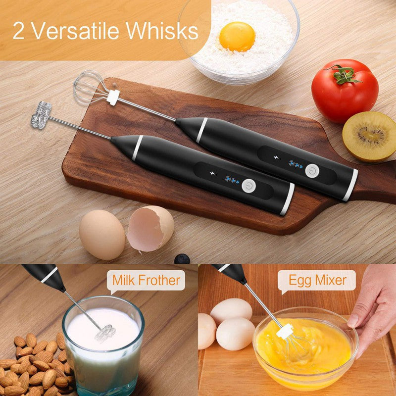 Two in one whisk - milk frother and egg mixer