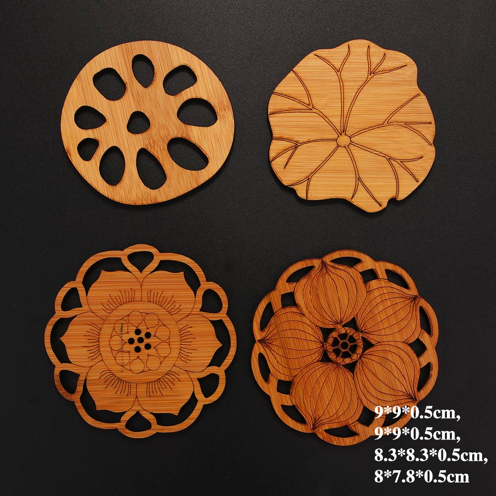 Dimensions of the Bamboo Coasters