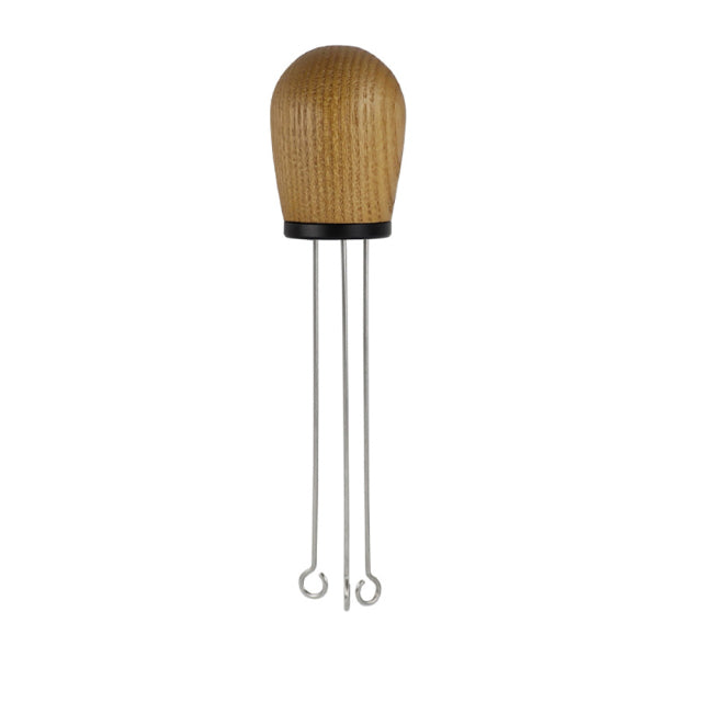 Ash with black handle  coffee needle distributor 