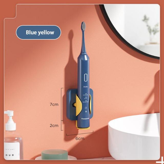 Blue & Yellow Electric Toothbrush Holder