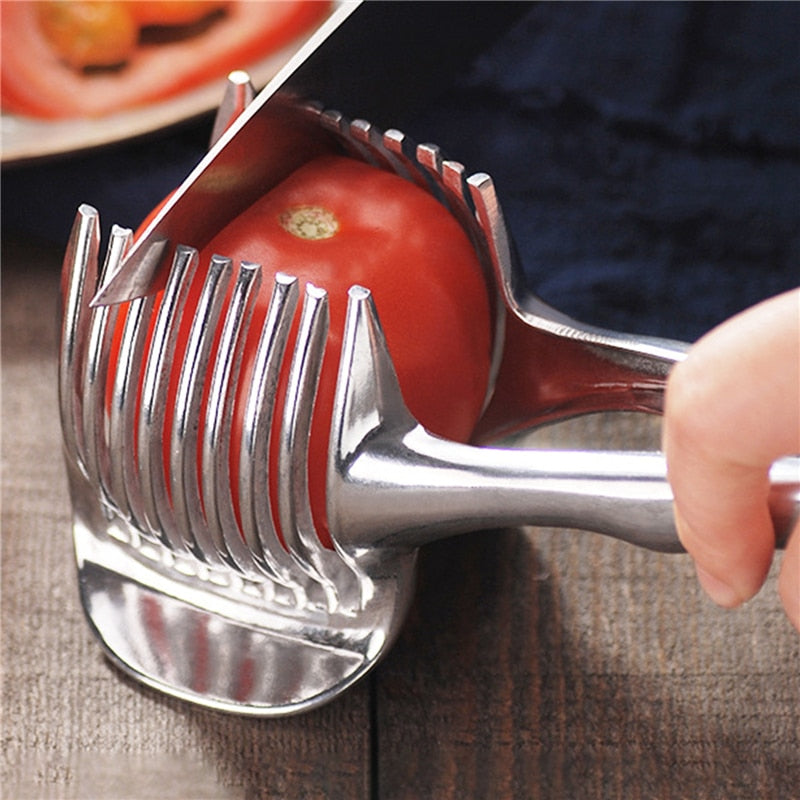 Vegetable Slicer slicing a tomato