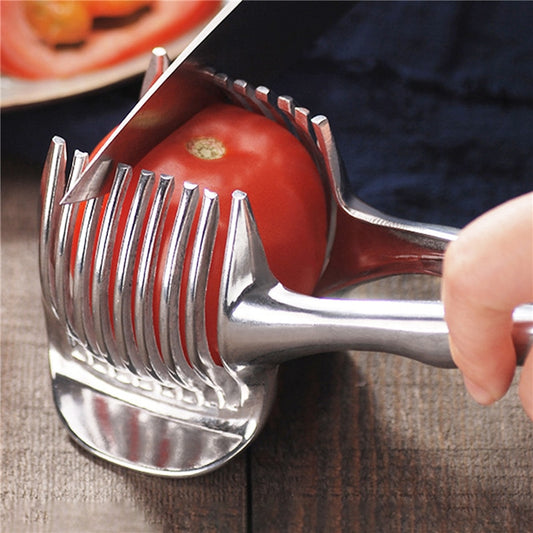 Vegetable Slicer slicing a tomato