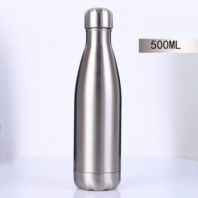 Silver Personalised Drink Bottles