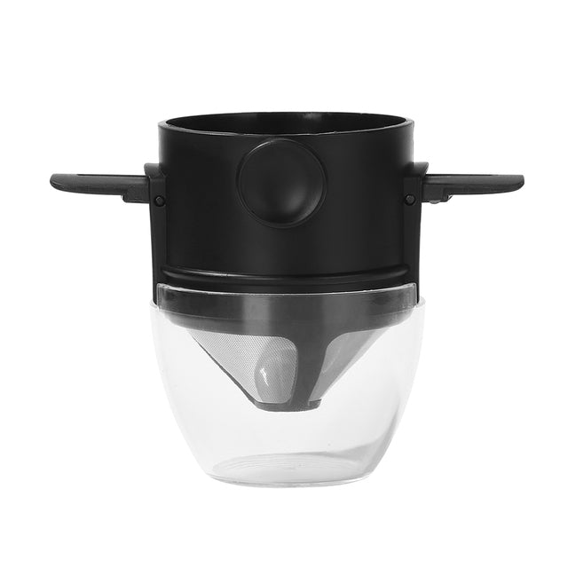 black paperless coffee filter with cover