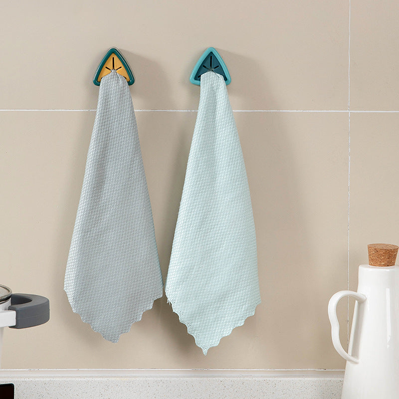 Towel holder with tea towels