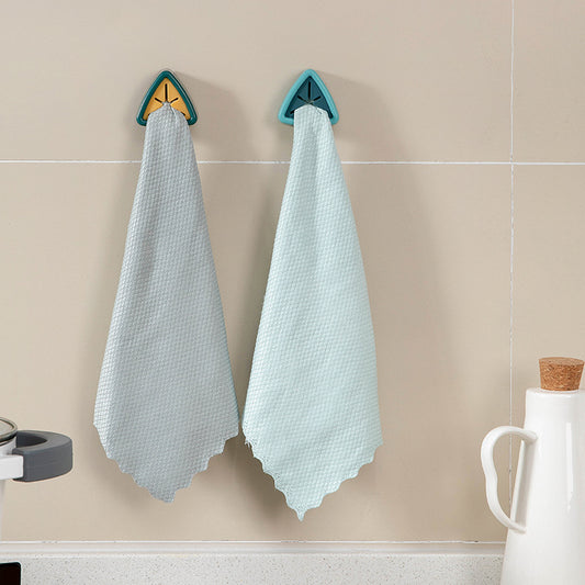 Towel holder with tea towels