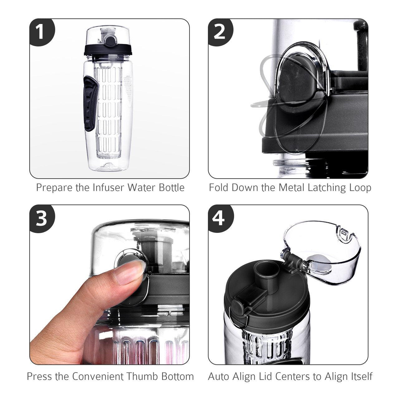 How to use the Infuser Water Bottle